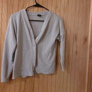 Gray button up